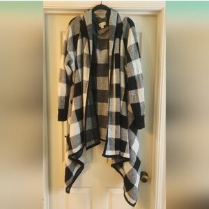 AVA & VIV 4X Buffalo plaid cardigan